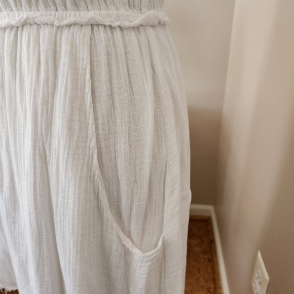 VELVET BY GRAHAM & SPENCER COTTON GAUZE DRESS WITH POCKETS ANTROPOLOGIE - Picture 5 of 8